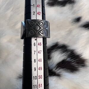 Kids Silver Spoon Ring with Intricate Design